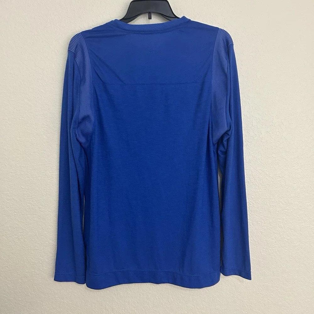 Nike Men's Blue Long Sleeve Dri-Fit Team Player Crew Neck Tee T Shirt NEW XL